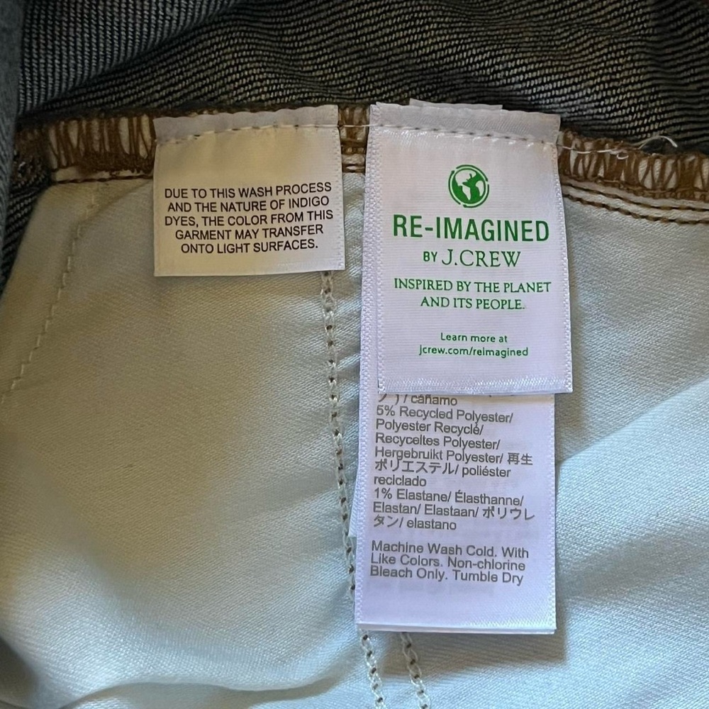NWT J. Crew Indigo A-Line Denim Skirt - Picture 4 of 8